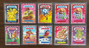 2021 Garbage Pail Kids Go On Vacation Blood Red 10 Card Lot All Numbered /75 NM