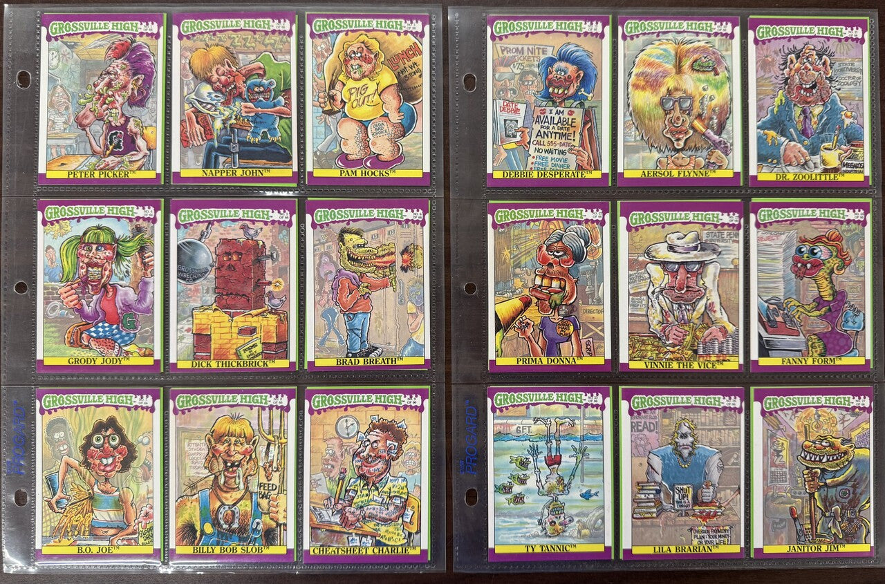 1986 Fleer Grossville High Complete Card Set (66) W/ Wrappers NM