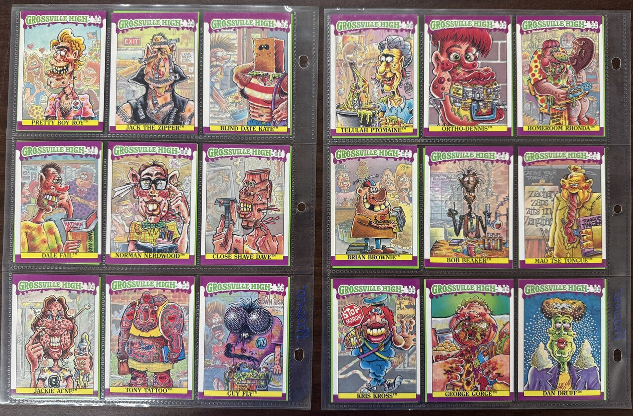 1986 Fleer Grossville High Complete Card Set (66) W/ Wrappers NM