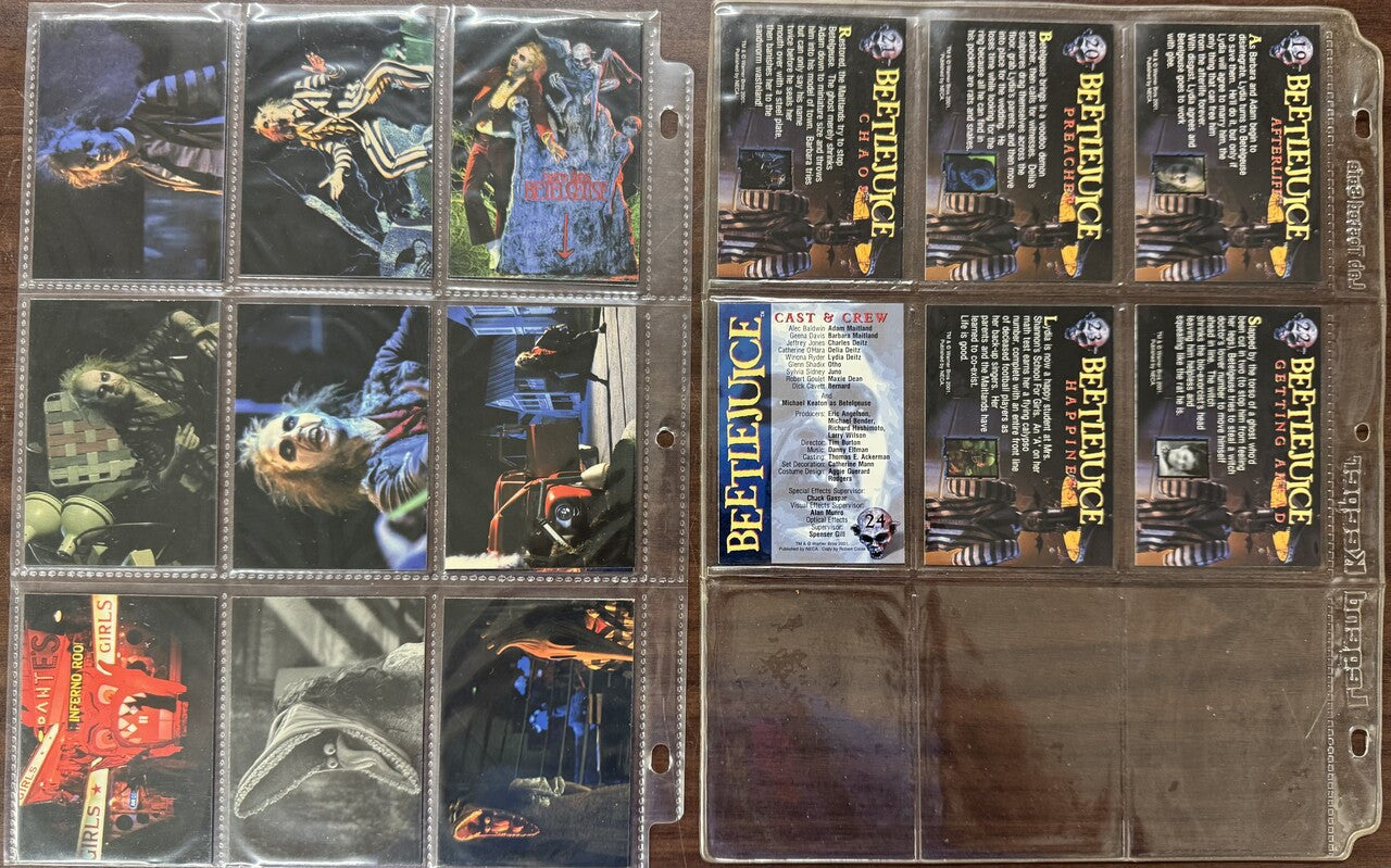 2001 NECA Beetlejuice Complete Card Set (24)