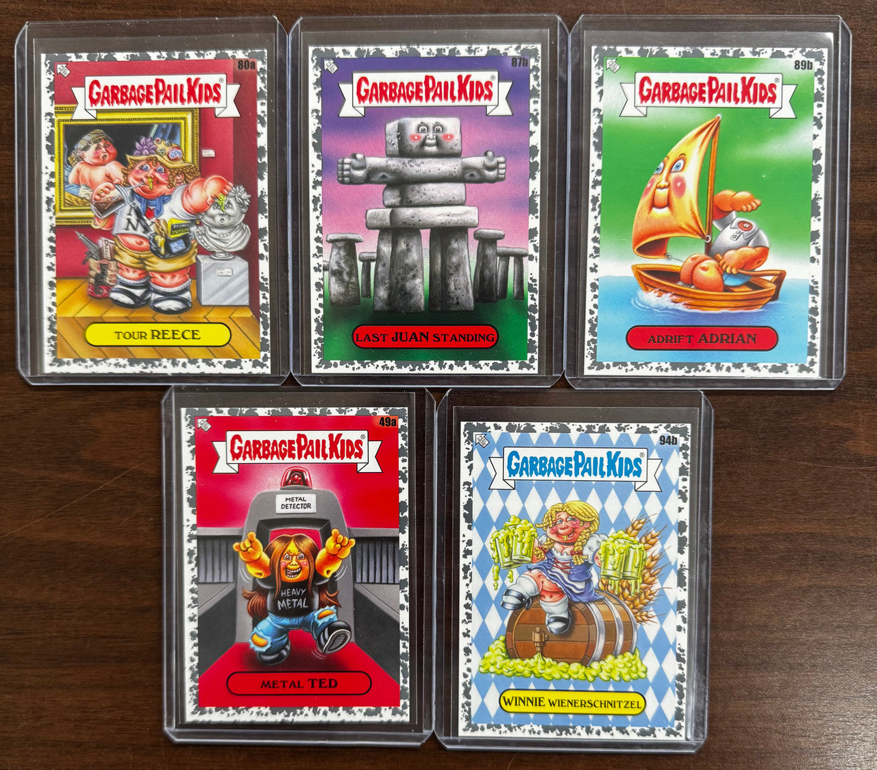 2021 Garbage Pail Kids Go On Vacation Route 66 Gravel 5 Card Lot /66 NM "B"