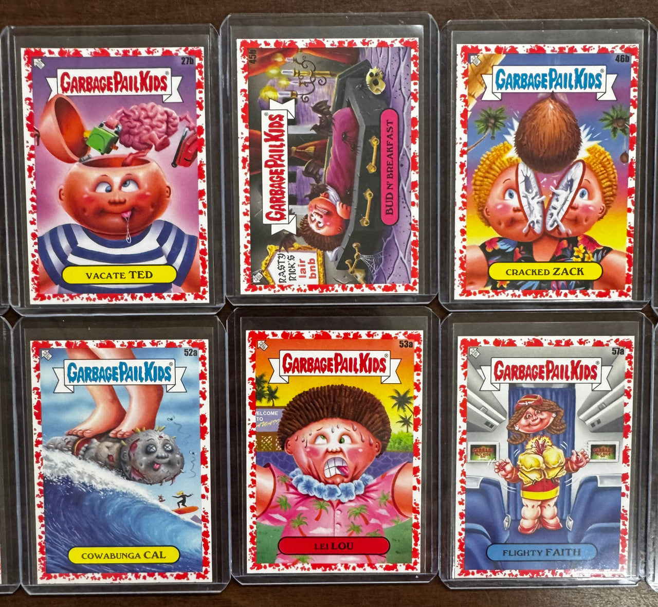 2021 Garbage Pail Kids Go On Vacation Blood Red 10 Card Lot Numbered /75 NM