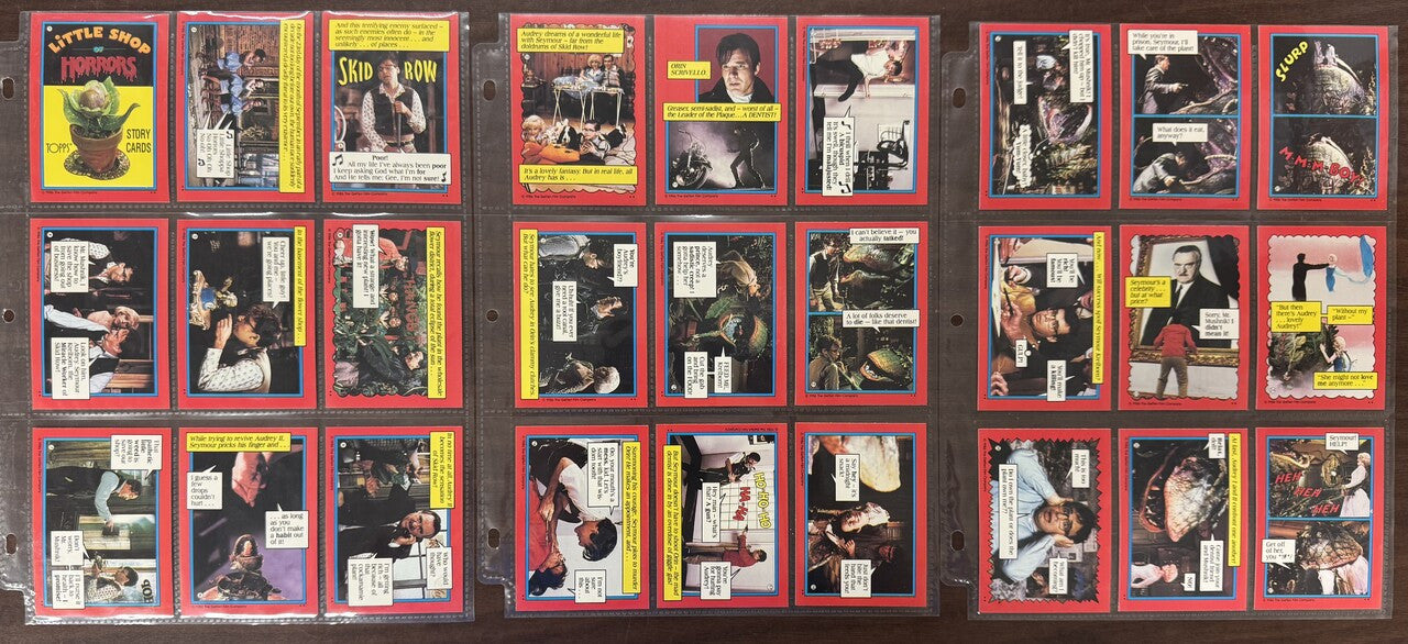 1986 Topps Little Shop of Horrors Complete Card Set (44) NM