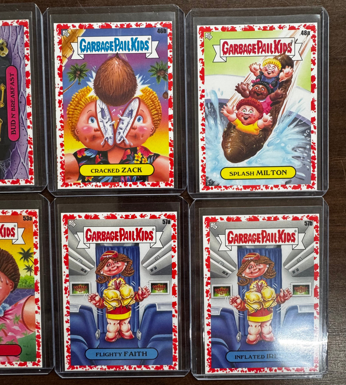 2021 Garbage Pail Kids Go On Vacation Blood Red 10 Card Lot Numbered /75 NM