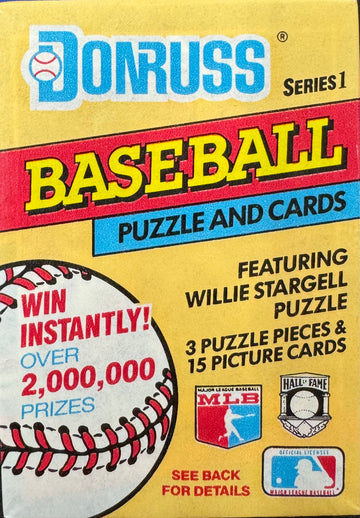 1991 Donruss Baseball Series 1 Wax Pack