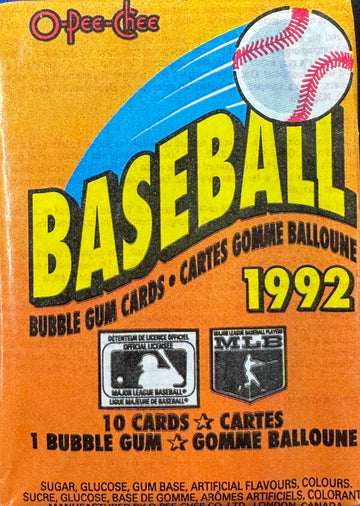 1992 O-Pee-Chee Baseball Pack