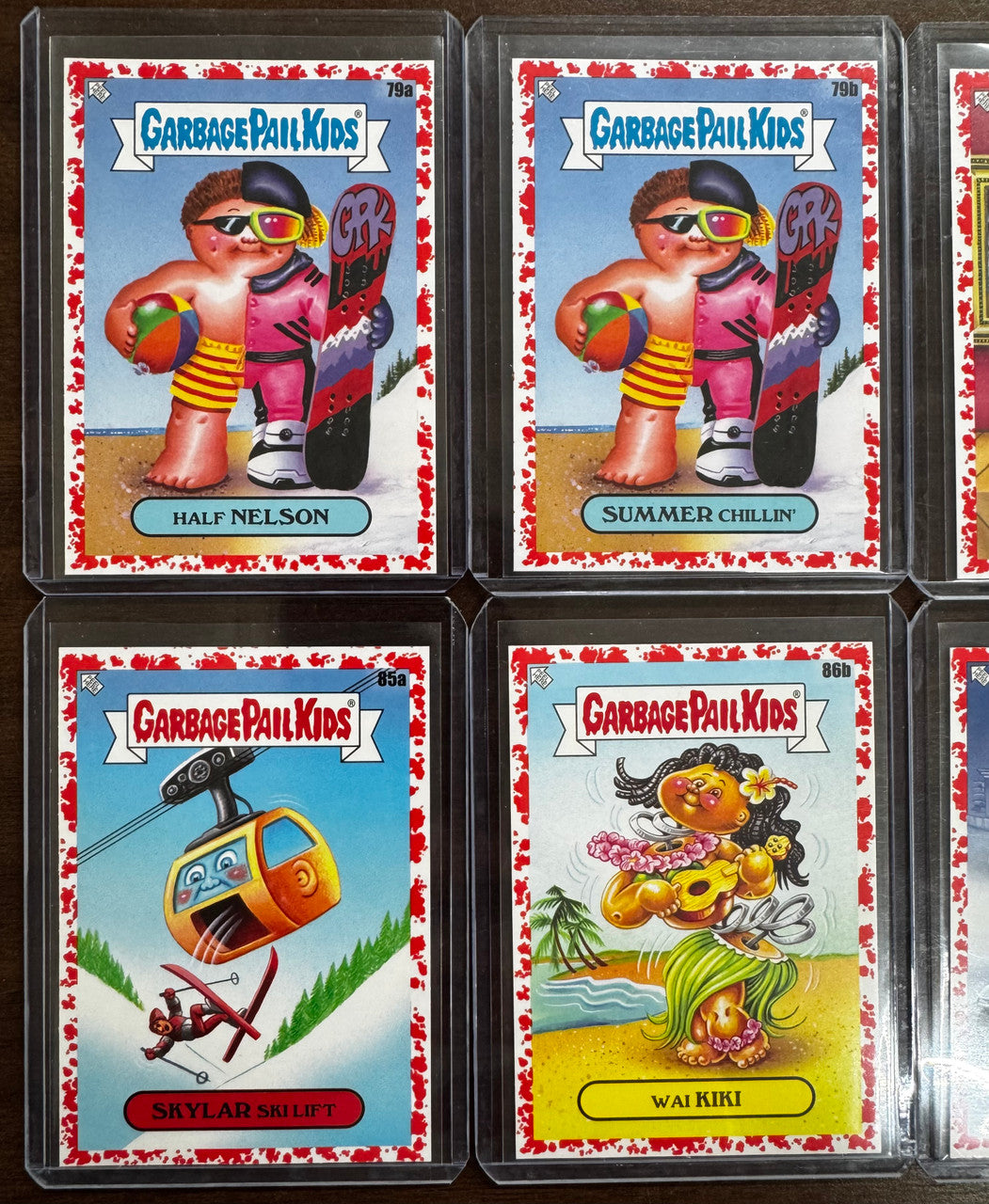 2021 Garbage Pail Kids Go On Vacation Blood Red 10 Card Lot Numbered /75 NM "B"
