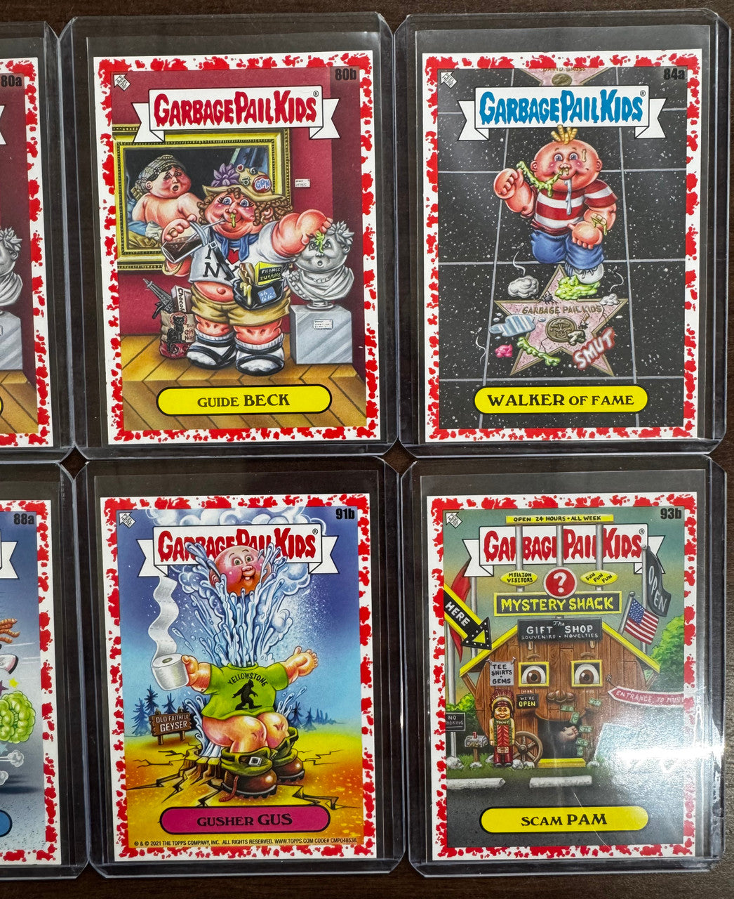 2021 Garbage Pail Kids Go On Vacation Blood Red 10 Card Lot Numbered /75 NM "B"