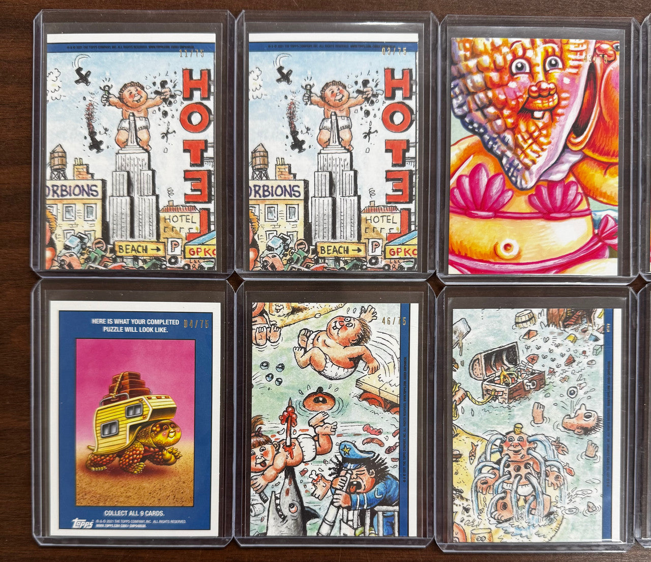 2021 Garbage Pail Kids Go On Vacation Blood Red 10 Card Lot Numbered /75 NM "B"