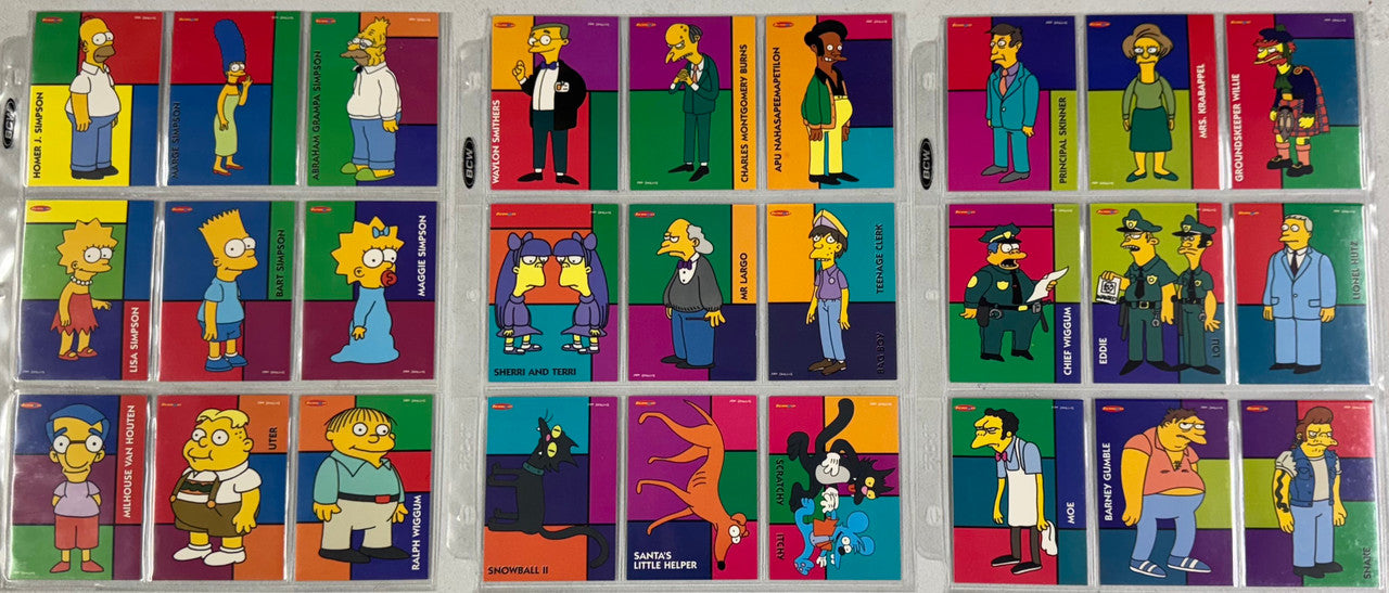 1996 Tempo The Simpsons Complete Card Set (100)