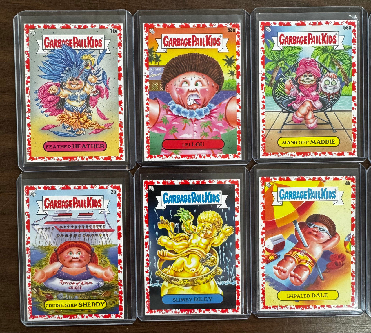 2021 Garbage Pail Kids Go On Vacation Blood Red 10 Card Lot Numbered /75 NM "C"