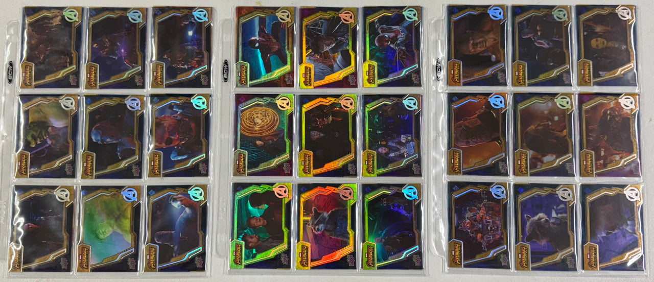 2018 Upper Deck Marvel Avengers Infinity War Complete Card Set (90)