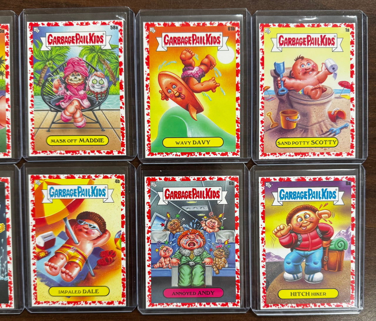 2021 Garbage Pail Kids Go On Vacation Blood Red 10 Card Lot Numbered /75 NM "C"
