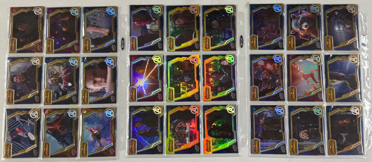 2018 Upper Deck Marvel Avengers Infinity War Complete Card Set (90)