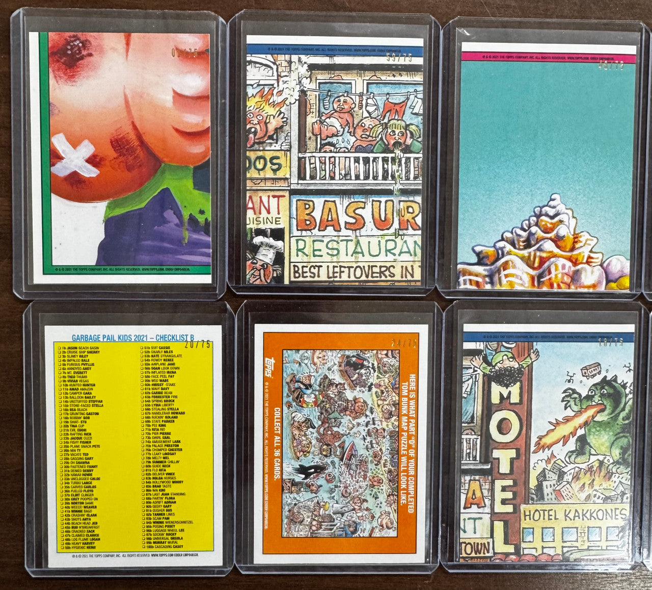 2021 Garbage Pail Kids Go On Vacation Blood Red 10 Card Lot Numbered /75 NM "C"