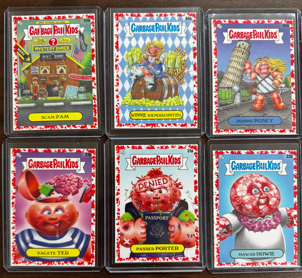 2021 Garbage Pail Kids Go On Vacation Blood Red 10 Card Lot Numbered /75 NM "D"