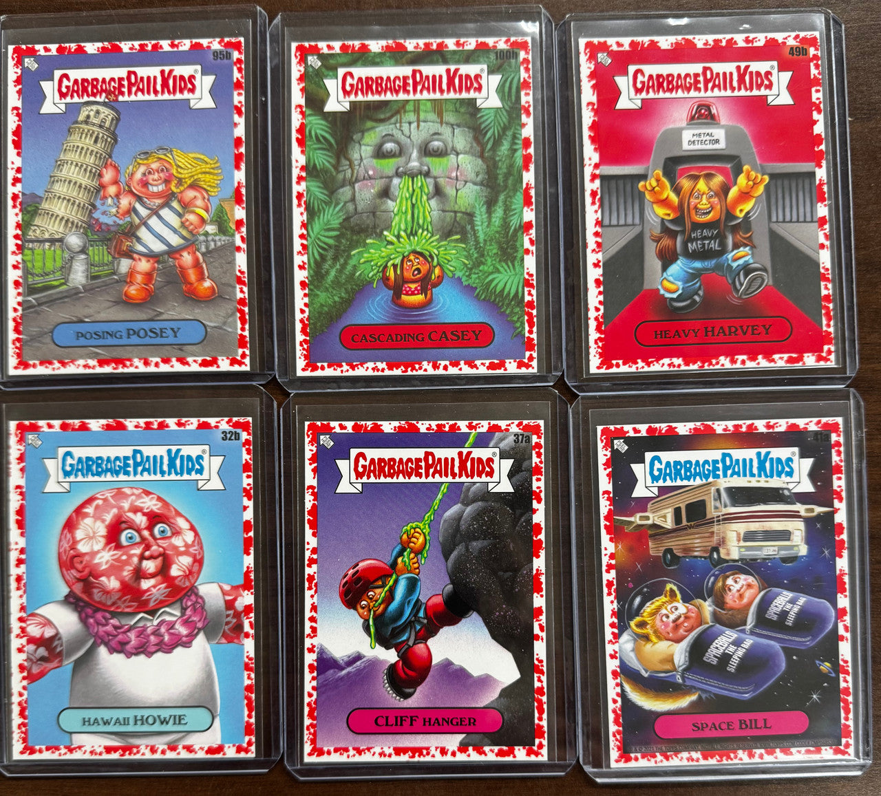 2021 Garbage Pail Kids Go On Vacation Blood Red 10 Card Lot Numbered /75 NM "D"