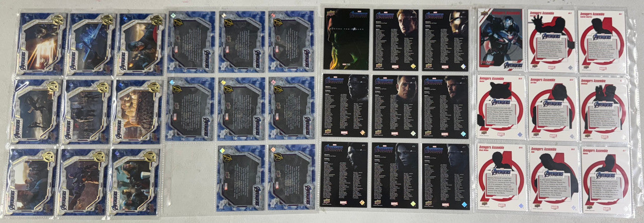 2020 Upper Deck Marvel Avengers Endgame Partial Set (80/90) W/ Inserts