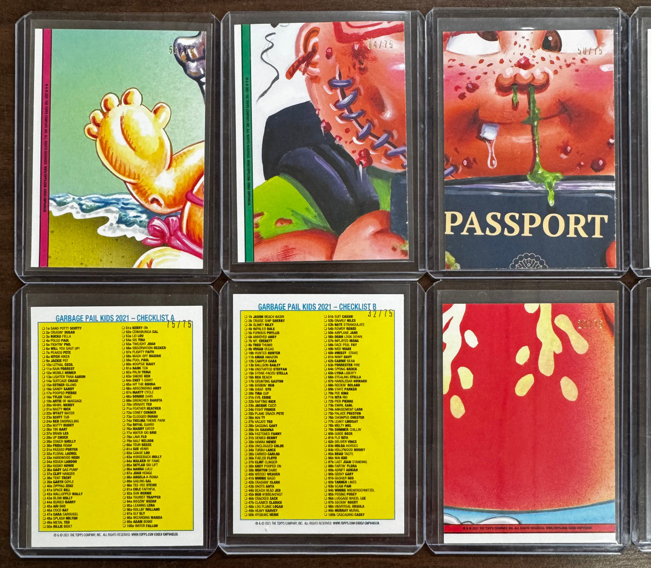2021 Garbage Pail Kids Go On Vacation Blood Red 10 Card Lot Numbered /75 NM "D"