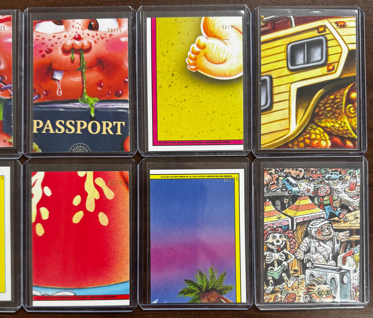2021 Garbage Pail Kids Go On Vacation Blood Red 10 Card Lot Numbered /75 NM "D"
