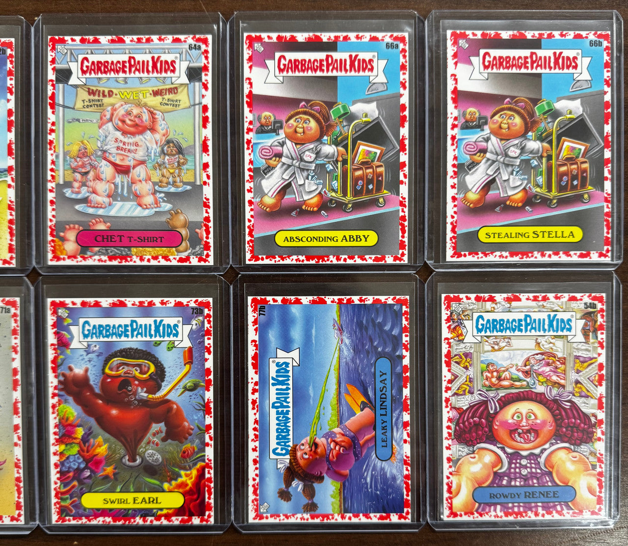 2021 Garbage Pail Kids Go On Vacation Blood Red 10 Card Lot Numbered /75 NM "E"