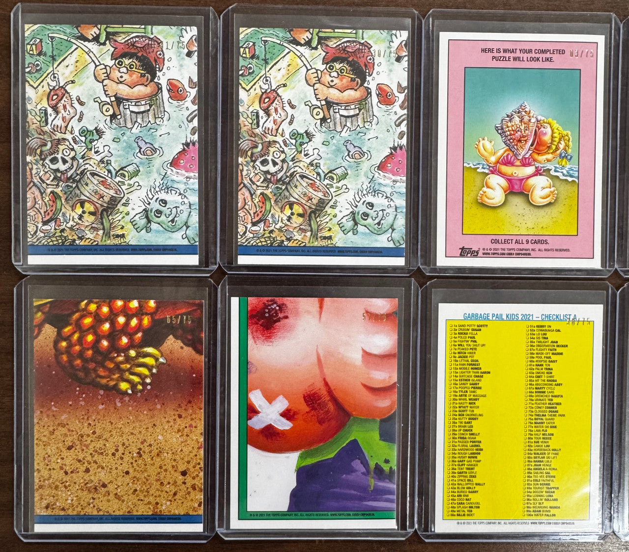 2021 Garbage Pail Kids Go On Vacation Blood Red 10 Card Lot Numbered /75 NM "E"