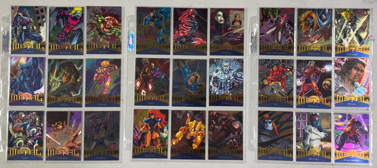 1995 Fleer Marvel Metal Complete Card Set (138) W/ Wrappers NM