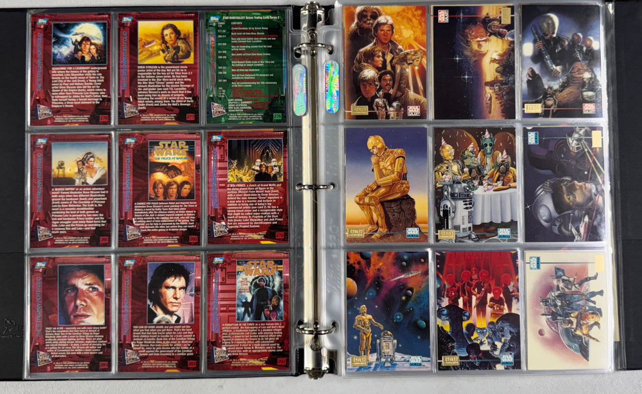 1995 Topps Star Wars Galaxy Series 3 Complete Set 1st Day W/ Inserts + Promos