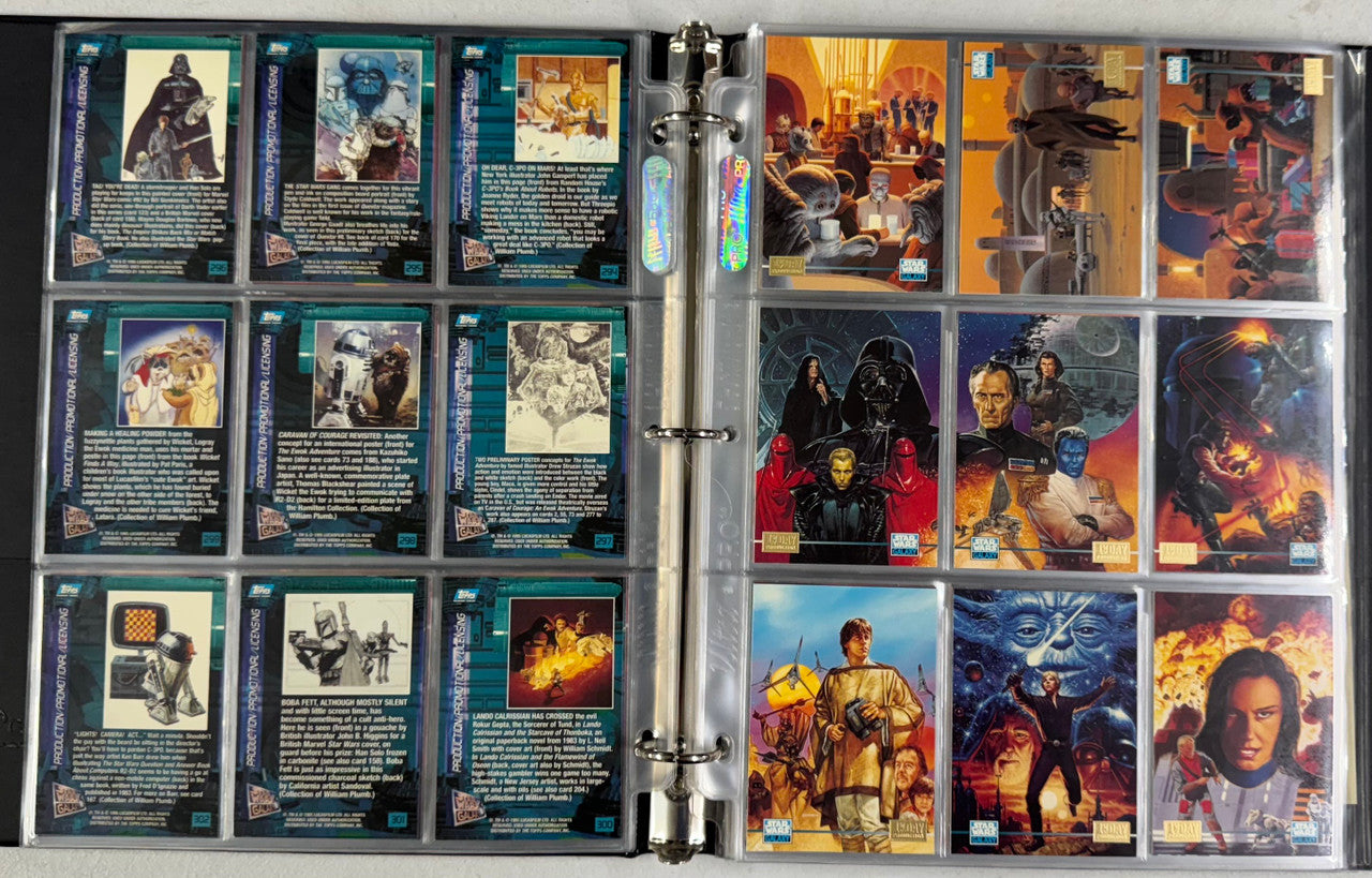 1995 Topps Star Wars Galaxy Series 3 Complete Set 1st Day W/ Inserts + Promos