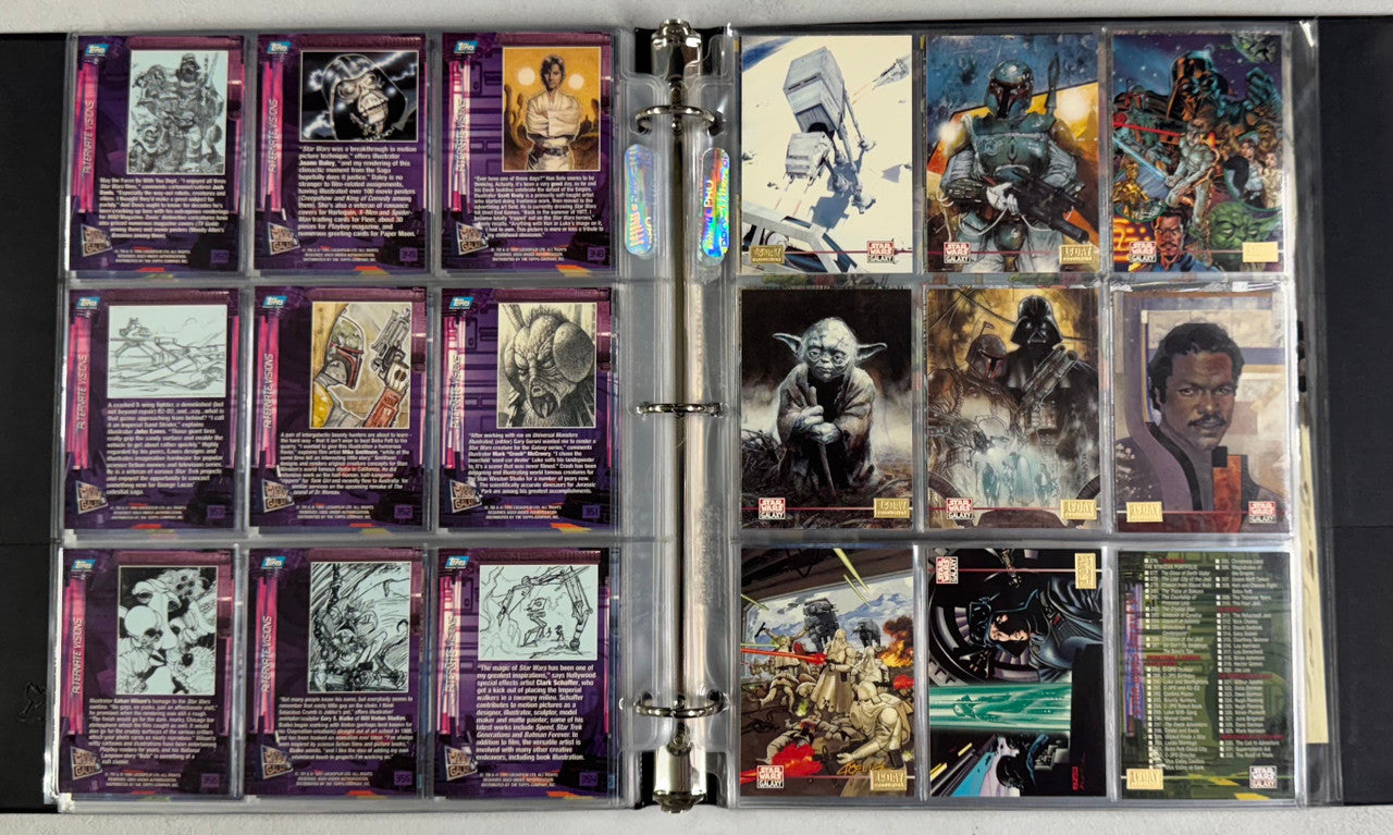 1995 Topps Star Wars Galaxy Series 3 Complete Set 1st Day W/ Inserts + Promos