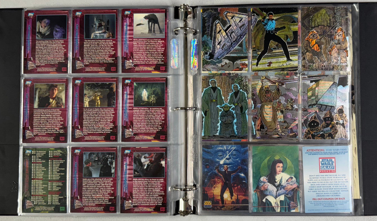 1995 Topps Star Wars Galaxy Series 3 Complete Set 1st Day W/ Inserts + Promos