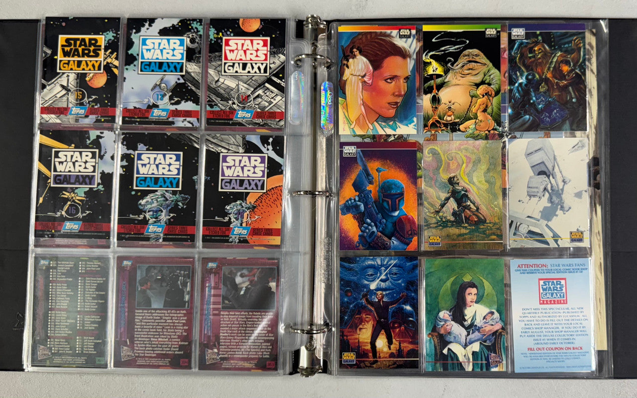 1995 Topps Star Wars Galaxy Series 3 Complete Set 1st Day W/ Inserts + Promos