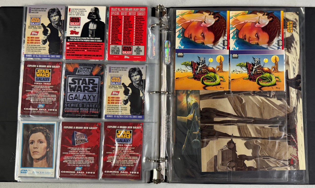 1995 Topps Star Wars Galaxy Series 3 Complete Set 1st Day W/ Inserts + Promos