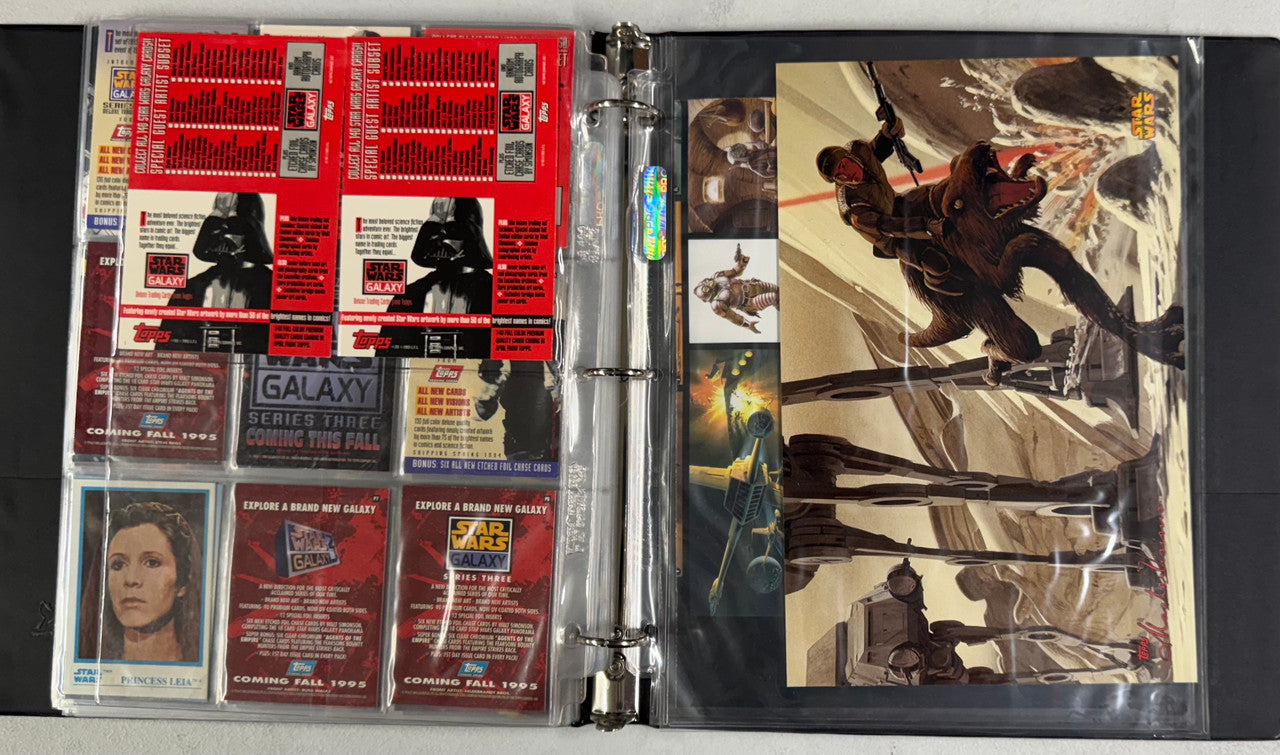 1995 Topps Star Wars Galaxy Series 3 Complete Set 1st Day W/ Inserts + Promos