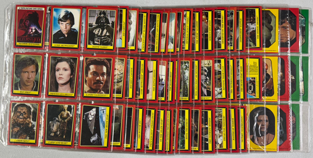 1983 Topps Return of the Jedi Series 1 Complete Set (132) W/ Stickers (31/33)