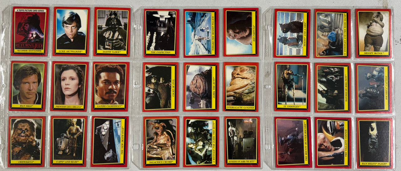 1983 Topps Return of the Jedi Series 1 Complete Set (132) W/ Stickers (31/33)