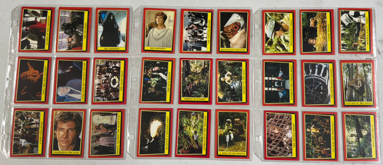 1983 Topps Return of the Jedi Series 1 Complete Set (132) W/ Stickers (31/33)