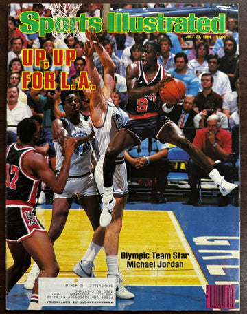 July 23, 1984 Michael Jordan "Up, Up for L.A." Sports Illustrated Magazine