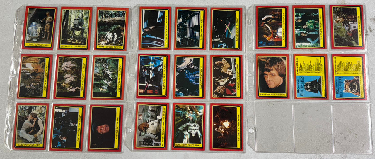 1983 Topps Return of the Jedi Series 1 Complete Set (132) W/ Stickers (31/33)