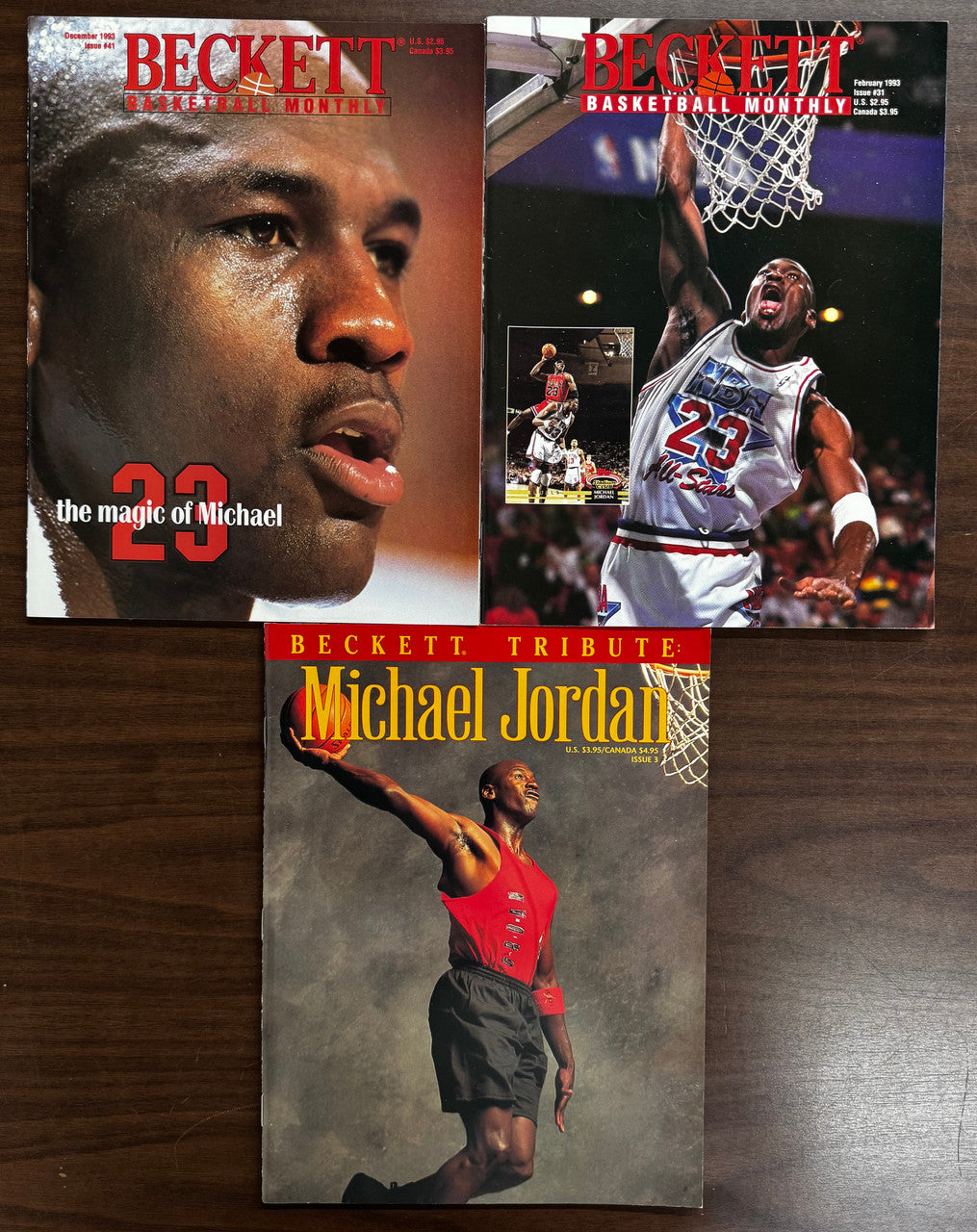1993 Beckett Michael Jordan Magazines Lot of 3 "The Magic of Michael" ++