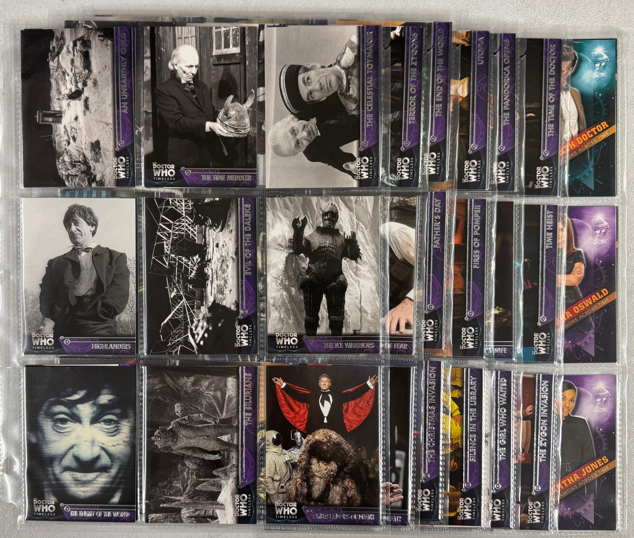 2009 Topps Doctor Who Timeless Complete Card Set (100/100) W/ Inserts