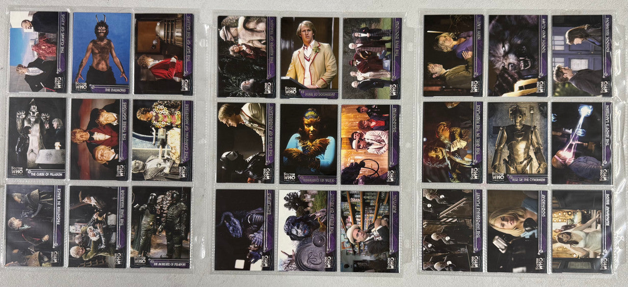 2009 Topps Doctor Who Timeless Complete Card Set (100/100) W/ Inserts