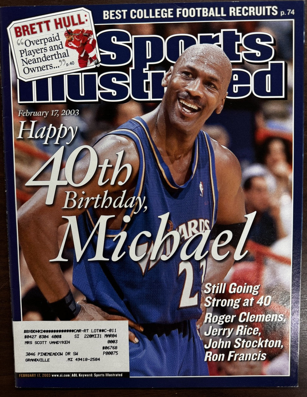 2000-03 Michael Jordan Return Sports Illustrated Lot of 4 "Happy 40th Michael" +