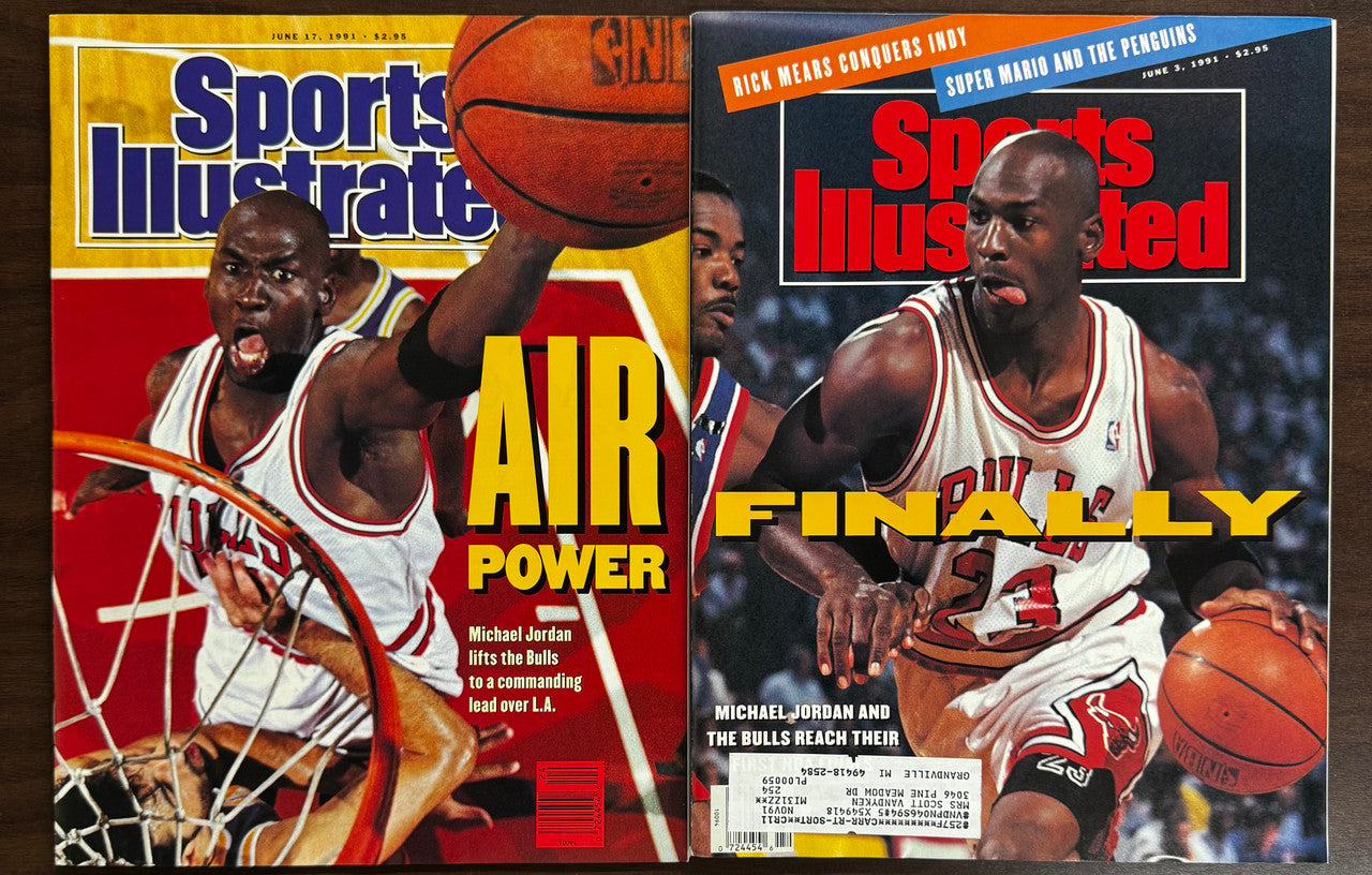 1991 Michael Jordan Sports Illustrated Magazines Lot of 2 "Air Power" "Finally"