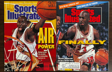 1991 Michael Jordan Sports Illustrated Magazines Lot of 2 "Air Power" "Finally"