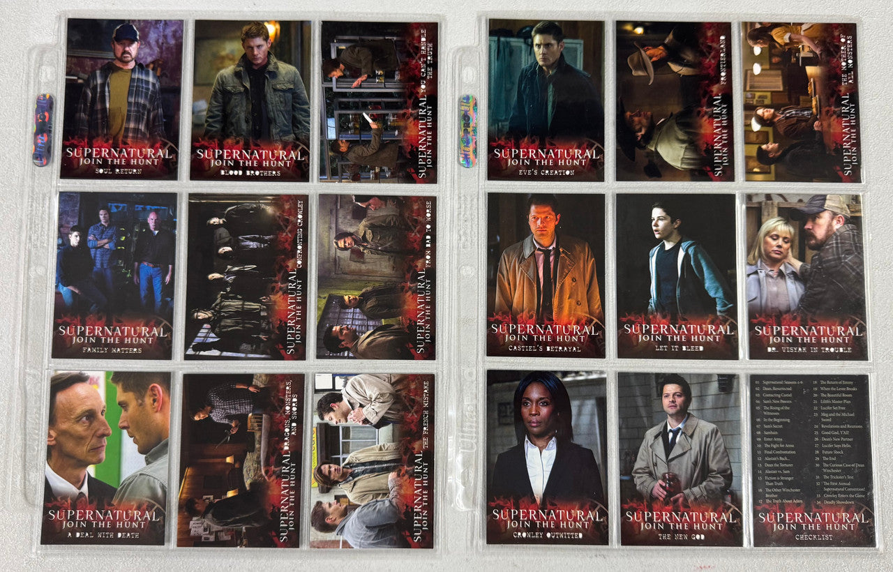 2016 Cryptozoic Supernatural Join the Hunt Seasons 4-6 Complete Set W/ Inserts
