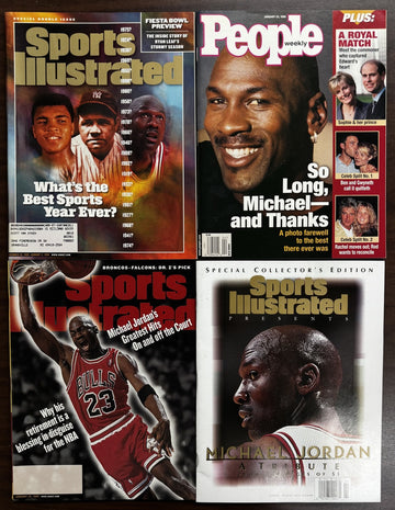 1999 Michael Jordan Tribute Magazines Lot of 4 - Sports Illustrated(3), People
