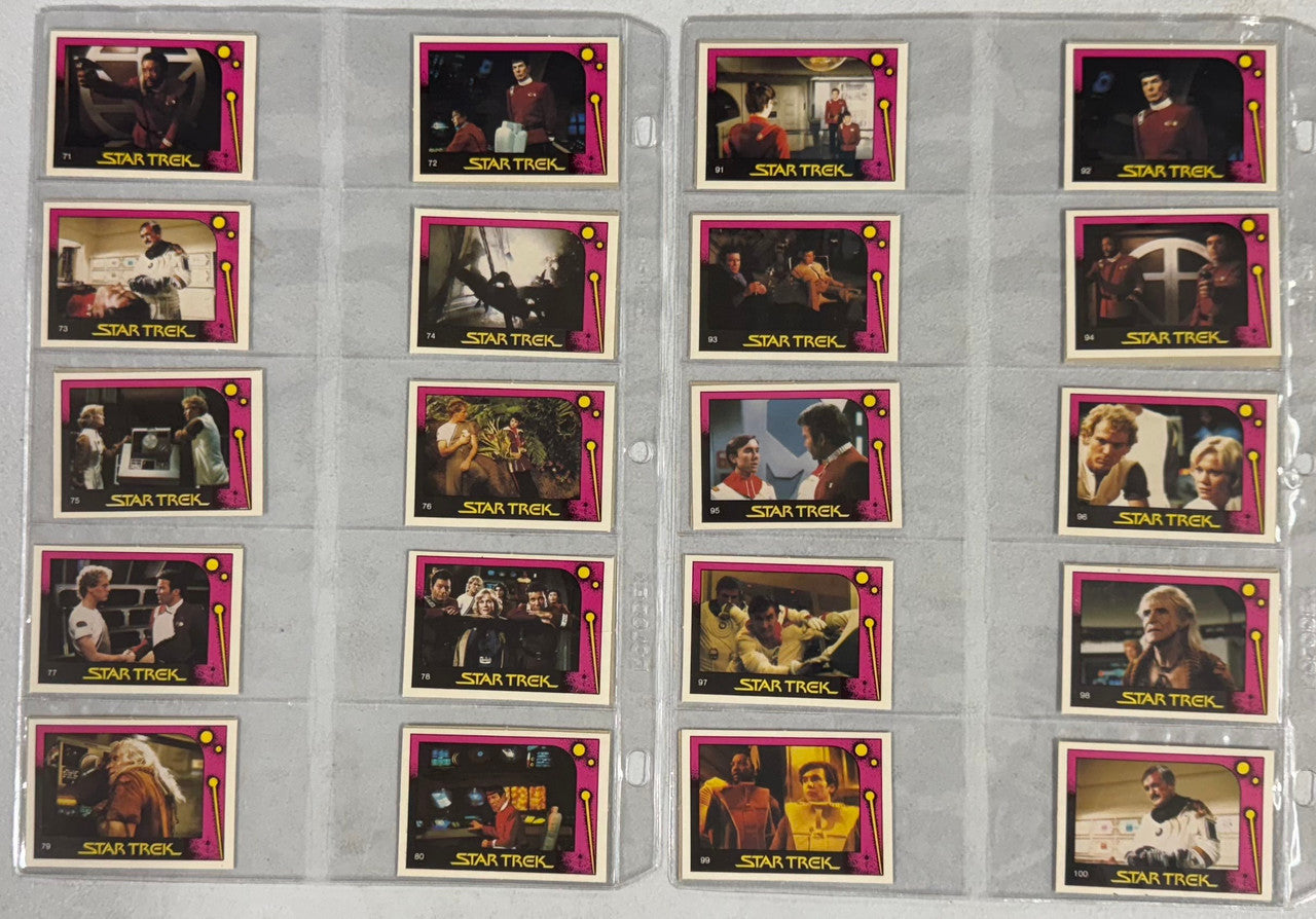 1982 Monte Gum Star Trek II Wrath of Khan Complete Card Set (100/100)