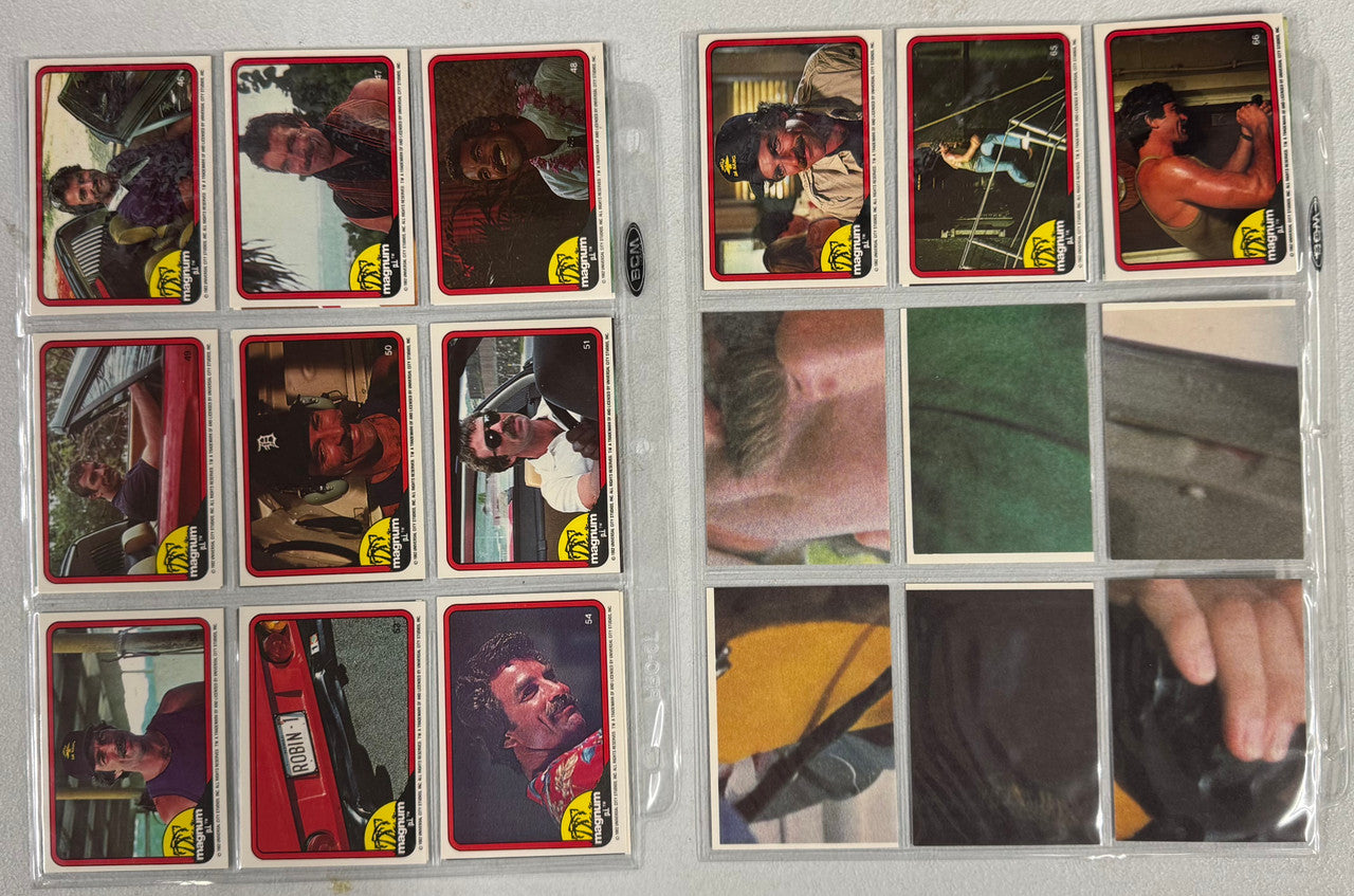 1982 Donruss Magnum p.i. Complete Card Set (66/66) NM