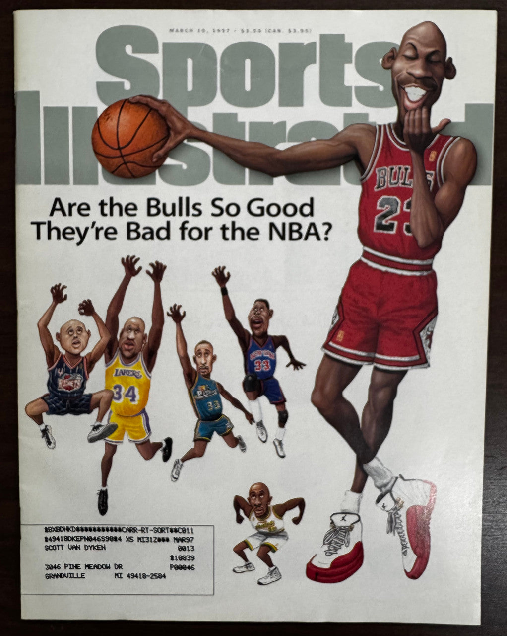 1997 Michael Jordan Sports Illustrated Magazines Lot of 6 "Gimme Five" ++